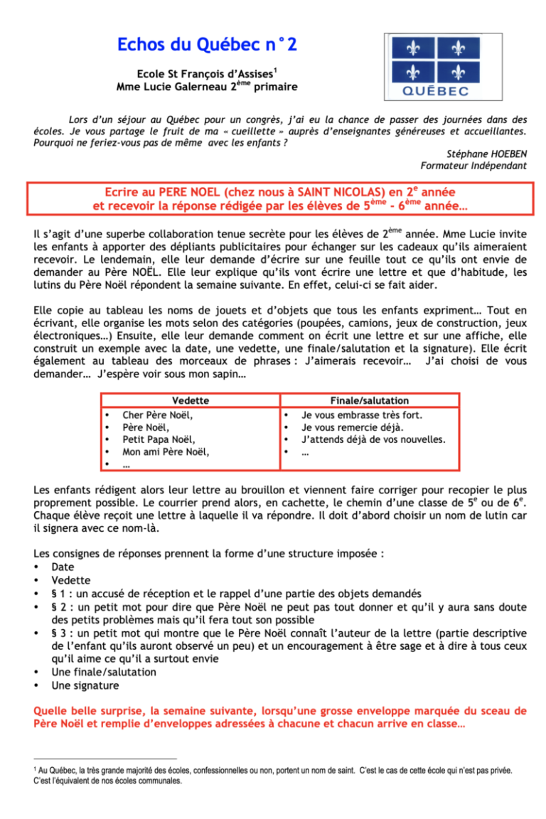 activité "écrire à saint-nicolas"