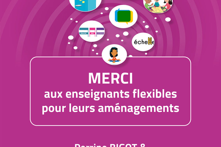 Couverture du livre "MERCI aux enseignants flexibles pour leurs aménagements"