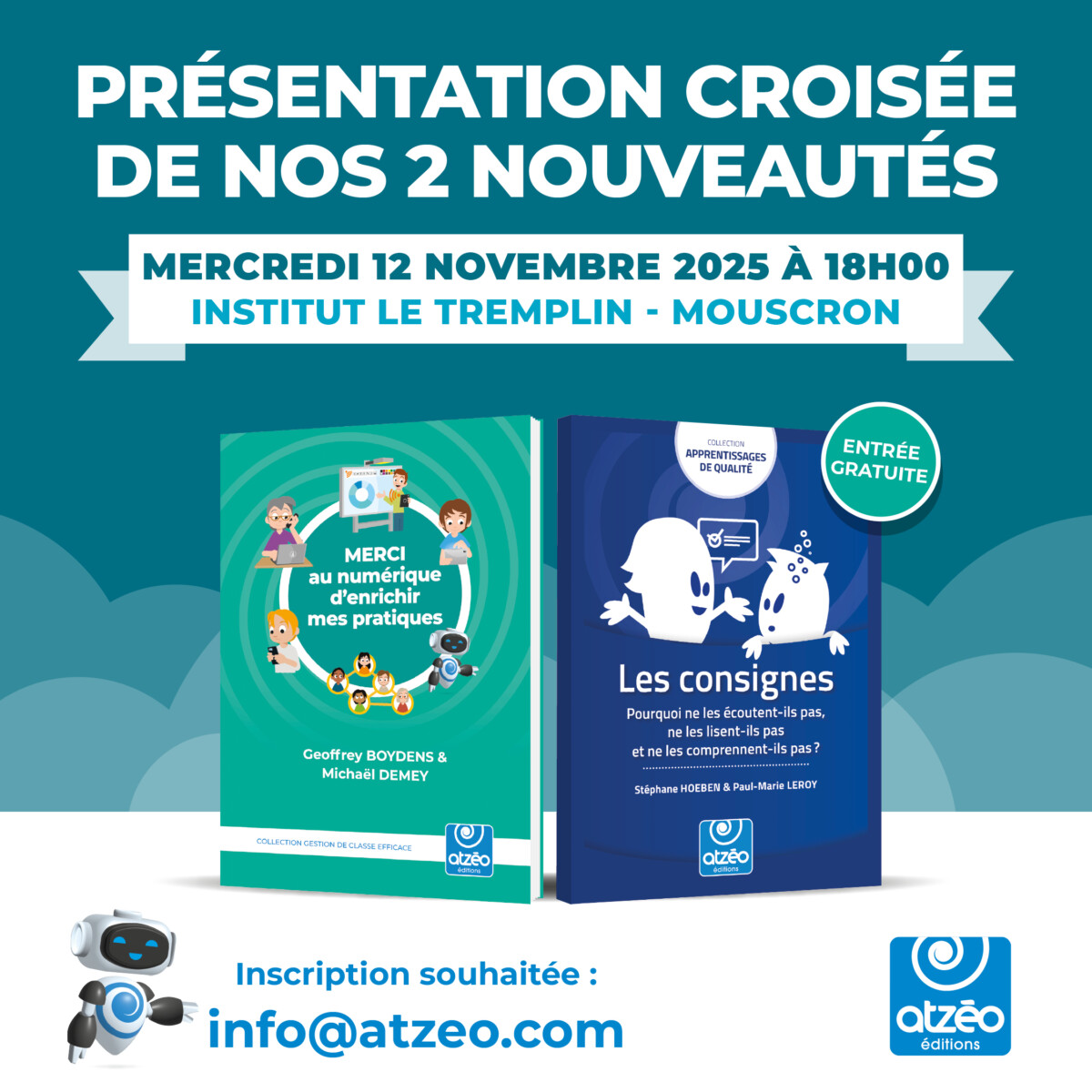 Présentation croisée de nos 2 nouveautés