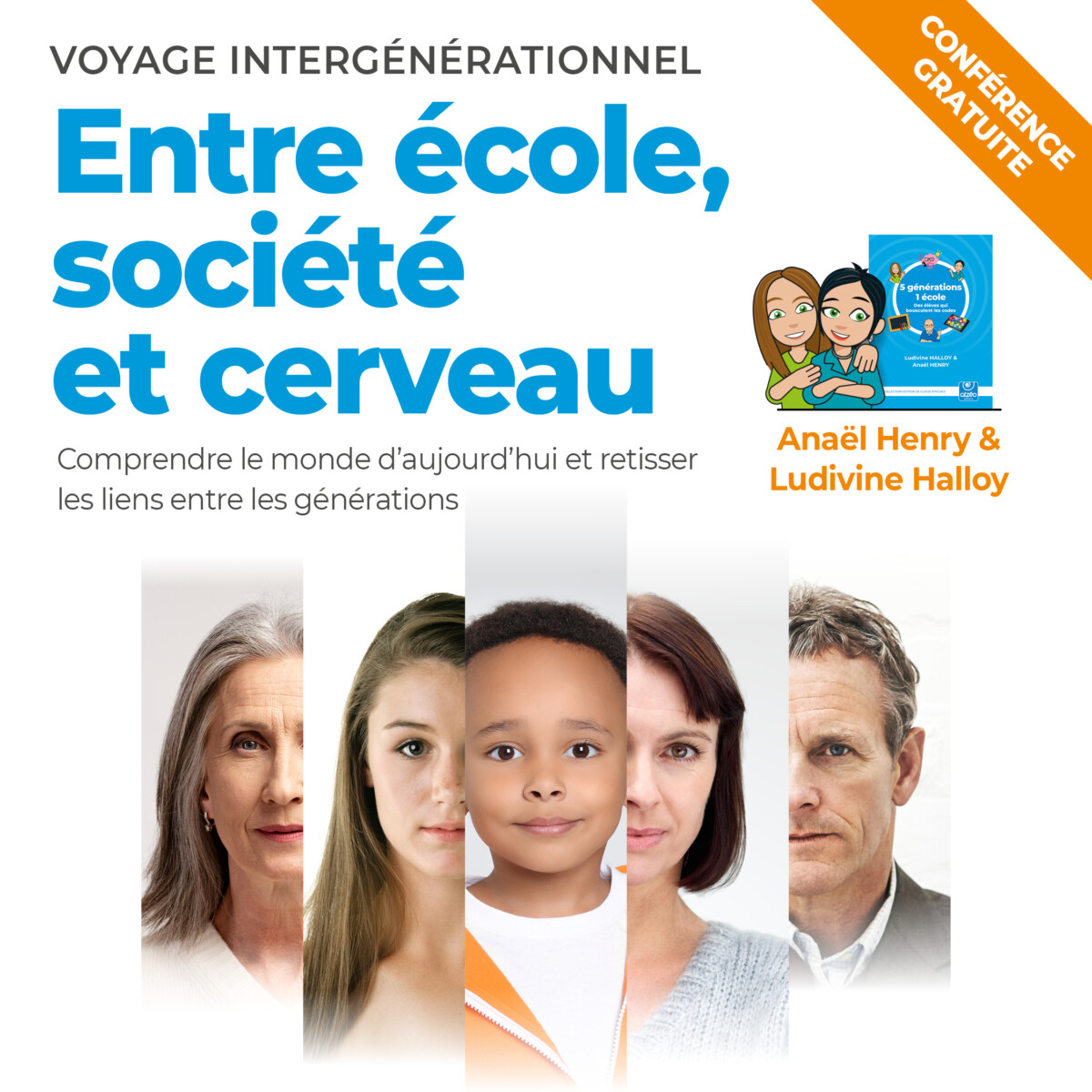 Conférence voyage intergénérationnel : entre école, société et cerveau
