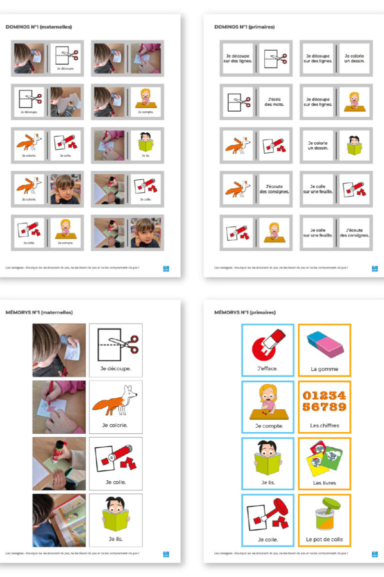 Dominos et mémorys - Les consignes
