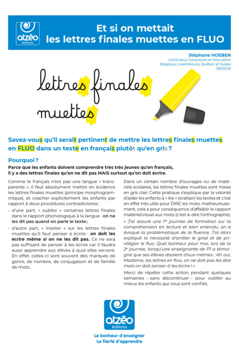 Article.Lettres-Muettes-Fluo Article "Et si on mettait les lettres finales muettes en FLUO"