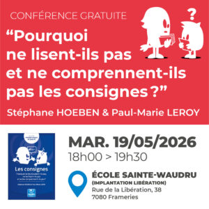 Les consignes - Conférence Frameries 19 mai