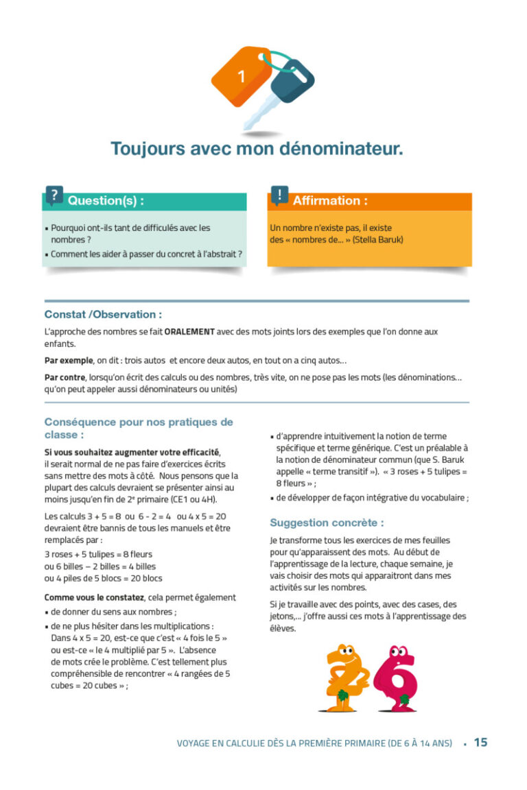 Voyage calculie clé 1