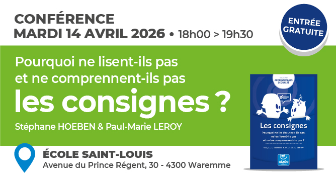 Conférence "Les consignes…” - 14 avril