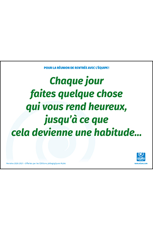 Pensées 2026-2027